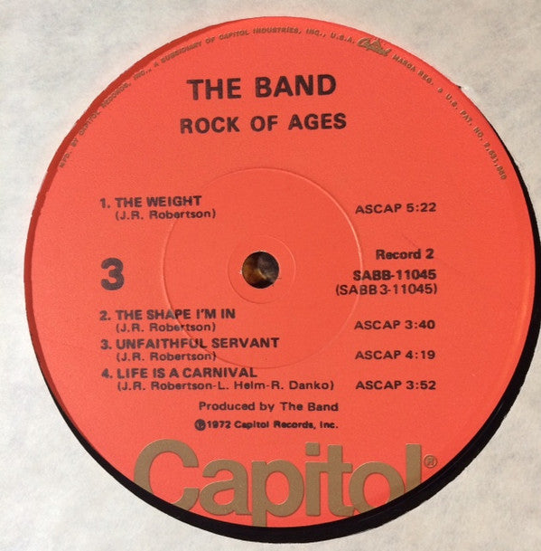 The Band - Rock Of Ages (The Band In Concert) (2xVinyl, LP, Album, Repress, Stereo) Very Good Plus (VG+) / Very Good (VG)