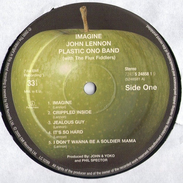 John Lennon - Imagine (Vinyl, LP, Album, Reissue, Remastered) Very Good Plus (VG+) / Very Good Plus (VG+)