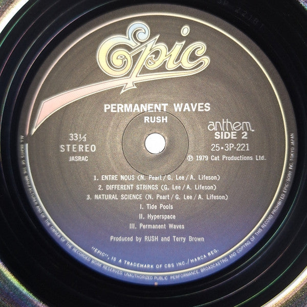 Rush - Permanent Waves (Vinyl, LP, Album, Stereo)