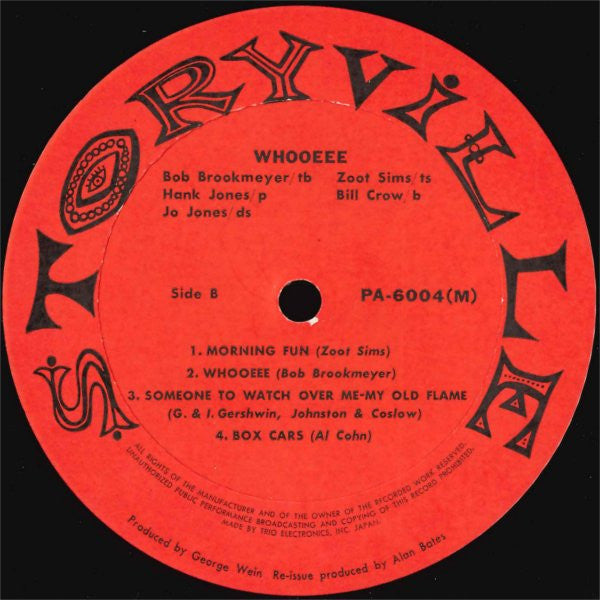 Bob Brookmeyer - Whooeeee (Vinyl, LP, Album, Reissue, Mono) Very Good (VG) / Very Good (VG)
