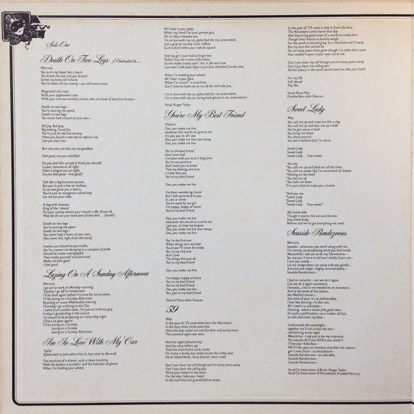 Queen - A Night At The Opera = オペラ座の夜 (Vinyl, LP, Album, Stereo)
