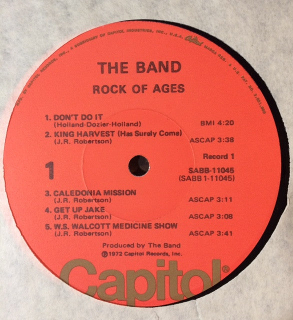 The Band - Rock Of Ages (The Band In Concert) (2xVinyl, LP, Album, Repress, Stereo) Very Good Plus (VG+) / Very Good (VG)