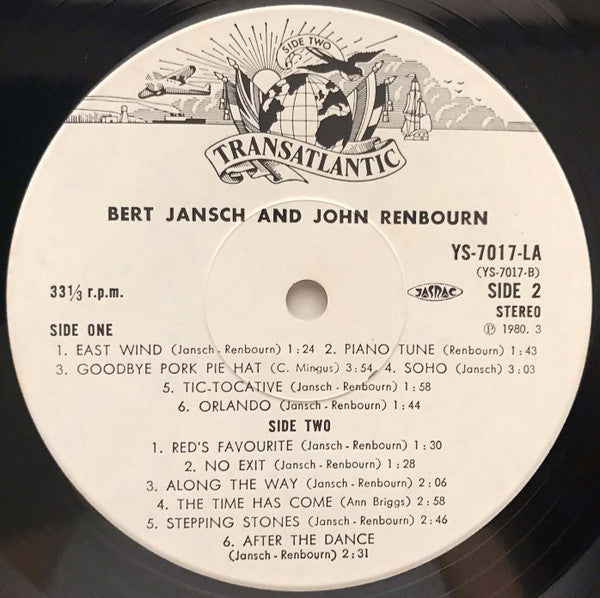 Bert Jansch - Bert And John (Vinyl, LP, Album, Reissue, Stereo) Near Mint (NM or M-) / Very Good (VG)