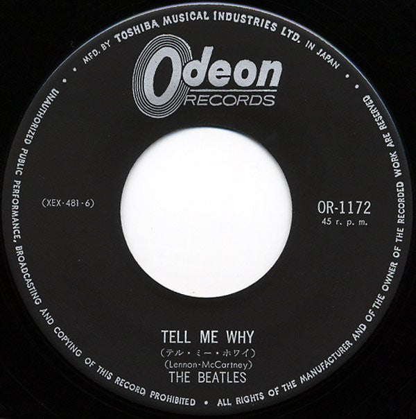 The Beatles - I'm Happy Just To Dance With You / Tell Me Why (Vinyl, 7", 45 RPM, Single, Mono) Very Good (VG) / Very Good (VG)