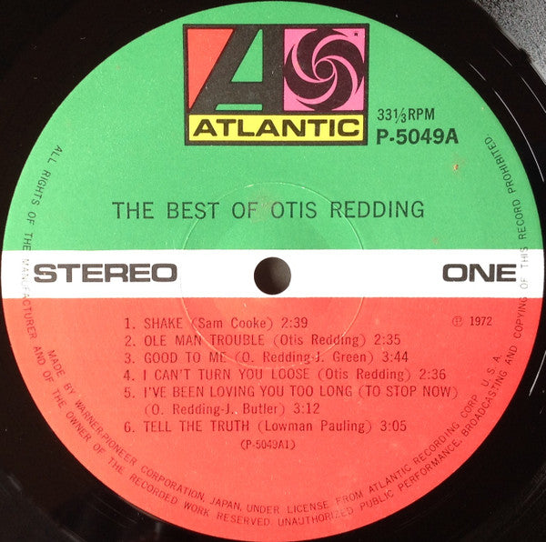 Otis Redding - The Best Of Otis Redding (2xVinyl, LP, Compilation, Stereo) Very Good Plus (VG+) / Very Good (VG)