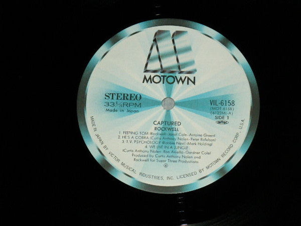 Rockwell - Captured (Vinyl, LP, Album, Stereo) Very Good Plus (VG+) / Very Good (VG)