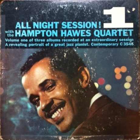 Hampton Hawes Quartet - All Night Session, Vol. 1 (Vinyl, LP, Album, Reissue, Stereo) Very Good Plus (VG+) / Very Good Plus (VG+)