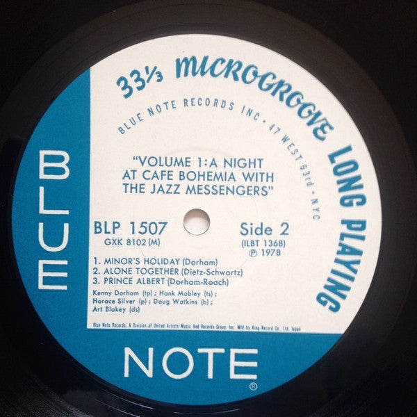 Art Blakey & The Jazz Messengers - At The Cafe Bohemia Volume 1 (Vinyl, LP, Album, Reissue, Mono) Very Good (VG) / Very Good (VG)