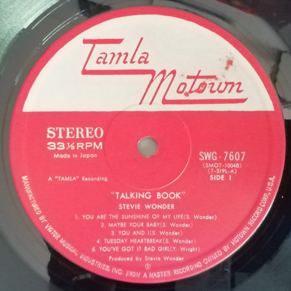Stevie Wonder - Talking Book (Vinyl, LP, Album, Reissue, Stereo)