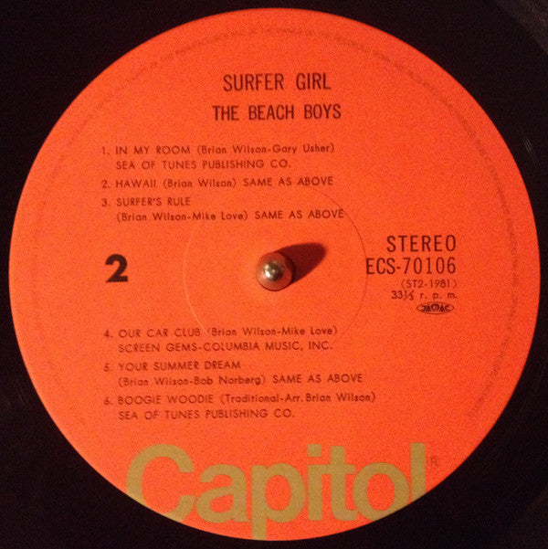 The Beach Boys - Surfer Girl (Vinyl, LP, Album, Reissue, Stereo) Very Good Plus (VG+) / Very Good (VG)
