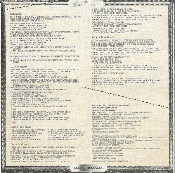 Electric Light Orchestra - Secret Messages (Vinyl, LP, Album, Stereo)