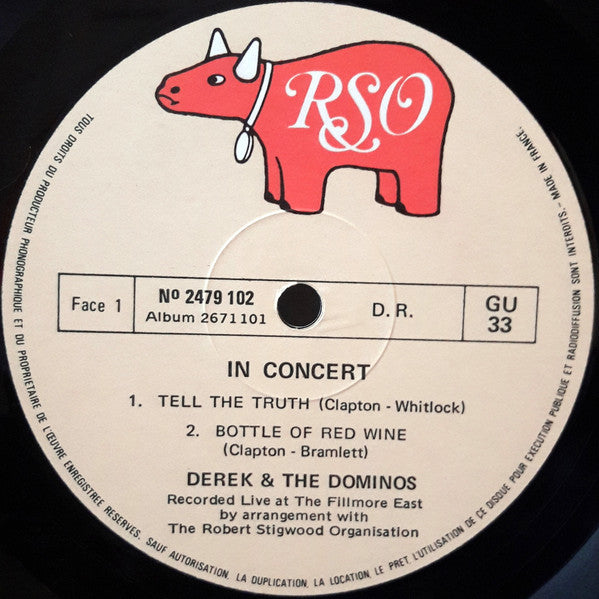 Derek & The Dominos - In Concert (2xVinyl, LP, Album) Very Good Plus (VG+) / Very Good Plus (VG+)