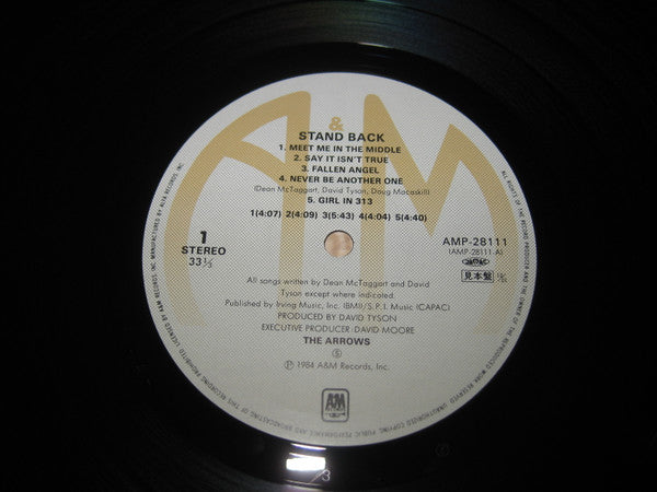 The Arrows - Stand Back (Vinyl, LP, Album, Promo) Near Mint (NM or M-) / Very Good Plus (VG+)