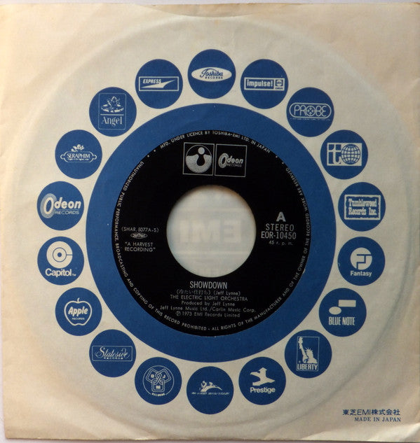 Electric Light Orchestra - Showdown = 冷たい仕打ち (Vinyl, 7", 45 RPM, Single, Stereo) Good Plus (G+) / Very Good Plus (VG+)