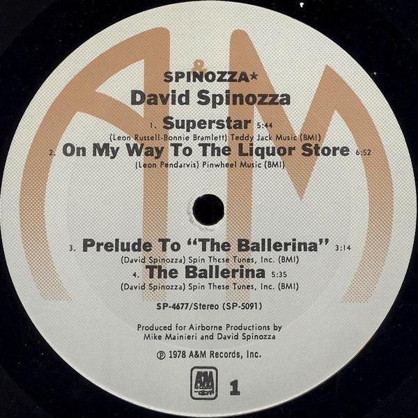 David Spinozza - Spinozza (Vinyl, LP, Album) Very Good Plus (VG+) / Good Plus (G+)
