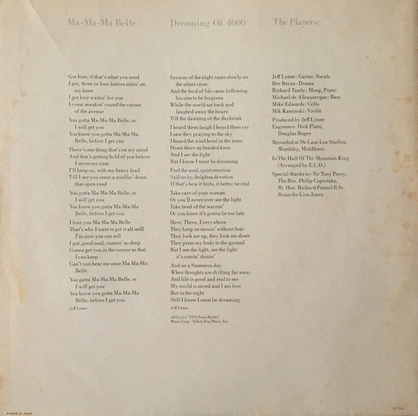 Electric Light Orchestra - On The Third Day (Vinyl, LP, Album, Reissue, Stereo) Very Good Plus (VG+) / Very Good (VG)