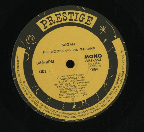 Phil Woods - Sugan (Vinyl, LP, Album, Reissue, Mono) Very Good Plus (VG+) / Very Good Plus (VG+)