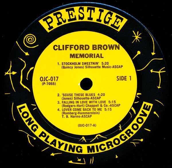 Clifford Brown - Memorial (Vinyl, LP, Compilation, Reissue, Remastered, Mono) Very Good Plus (VG+) / Very Good Plus (VG+)