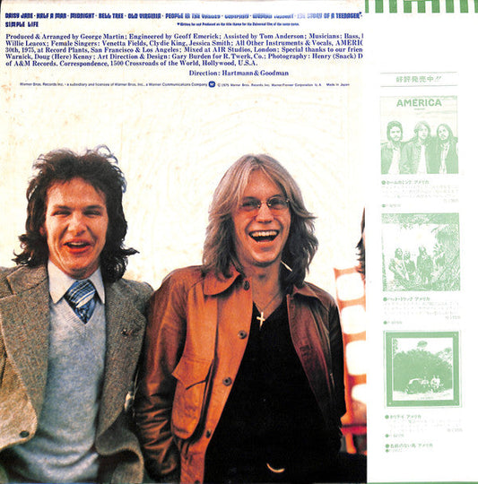 America (2) - Hearts (Vinyl, LP, Album) Very Good Plus (VG+) / Very Good Plus (VG+)