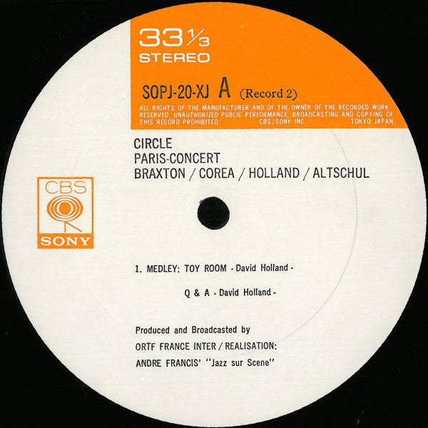 Circle (5) - Paris - Concert (Vinyl, LP, Album)