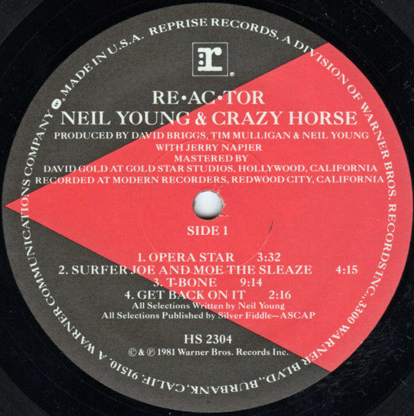 Neil Young - Re·ac·tor (Vinyl, LP, Album)