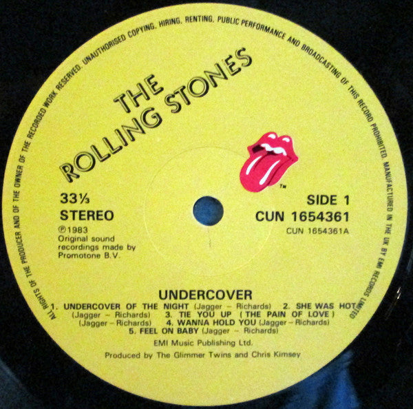 The Rolling Stones - Undercover (Vinyl, LP, Album) Very Good (VG) / Very Good Plus (VG+)