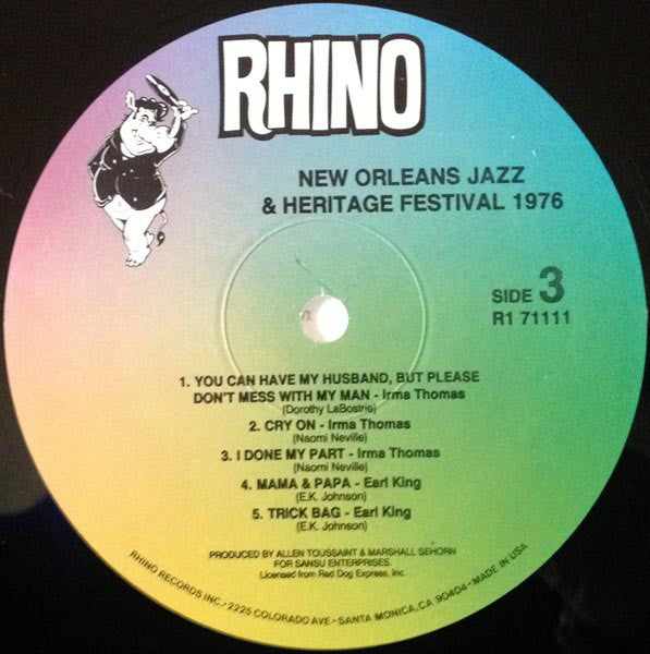 Various - New Orleans Jazz And Heritage Festival 1976 (2xVinyl, LP, Album, Reissue, Remastered) Good Plus (G+) / Good Plus (G+)