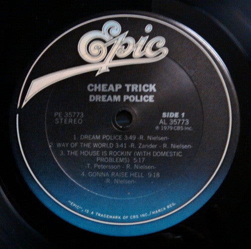 Cheap Trick - Dream Police (Vinyl, LP, Album, Reissue, Stereo) Very Good Plus (VG+) / Very Good (VG)