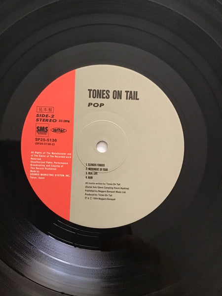 Tones On Tail - Pop (Vinyl, LP, Album, Promo) Very Good Plus (VG+) / Very Good Plus (VG+)