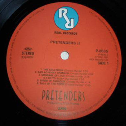 The Pretenders - Pretenders II (Vinyl, LP, Album, Reissue) Very Good Plus (VG+) / Very Good Plus (VG+)