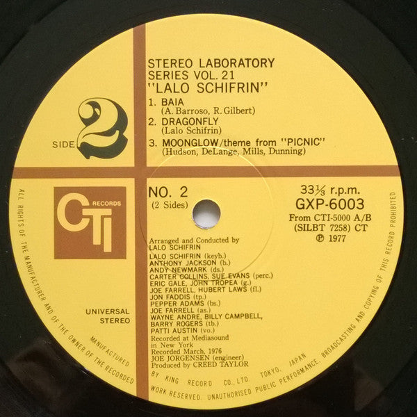 Lalo Schifrin - Stereo Laboratory Vol. 21 (Vinyl, LP, Album)