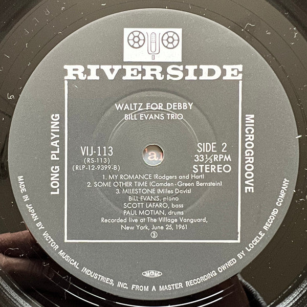 The Bill Evans Trio - Waltz For Debby (Vinyl, LP, Album, Reissue, S...