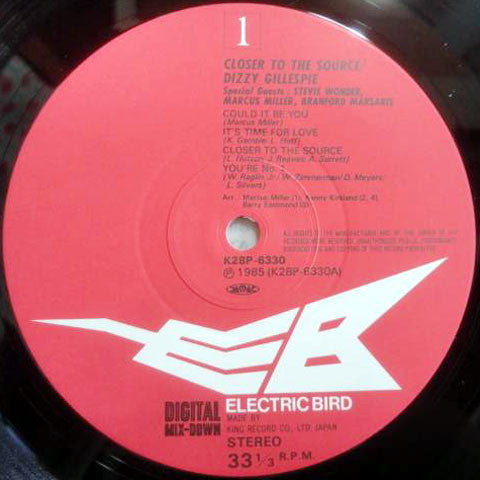 Dizzy Gillespie - Closer To The Source (Vinyl, LP, Album) Near Mint (NM or M-) / Very Good Plus (VG+)