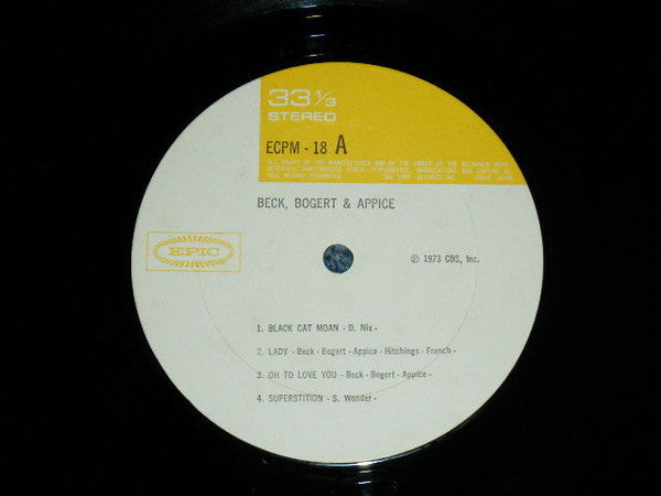 Beck, Bogert & Appice - Beck, Bogert & Appice (Vinyl, LP, Album)