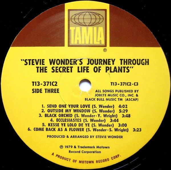 Stevie Wonder - Stevie Wonder's Journey Through The Secret Life Of Plants (2xVinyl, LP, Album) Very Good (VG) / Very Good (VG)