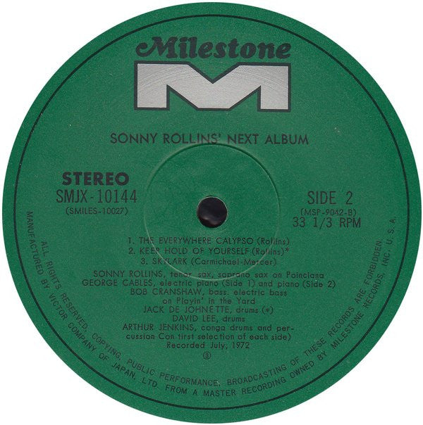 Sonny Rollins - Next Album (Vinyl, LP, Album)