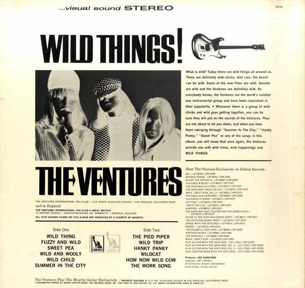The Ventures - Wild Things! (Vinyl, LP, Album, Stereo, Reissue)