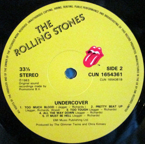 The Rolling Stones - Undercover (Vinyl, LP, Album) Very Good (VG) / Very Good Plus (VG+)
