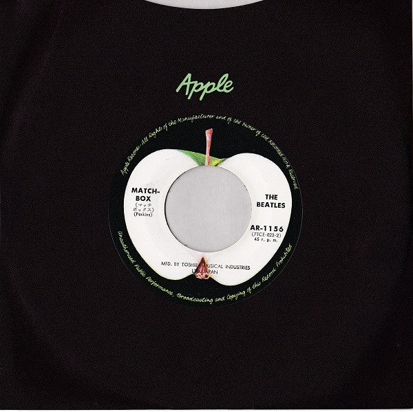 The Beatles - Matchbox / Slow Down (Vinyl, 7", 45 RPM, Single, Reissue) Very Good (VG) / Very Good (VG)