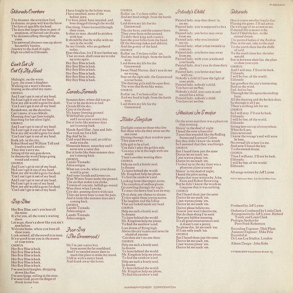 Electric Light Orchestra - Eldorado (A Symphony By The Electric Light Orchestra) (Vinyl, LP, Album, Promo, Stereo) Very Good Plus (VG+) / Good Plus (G+)
