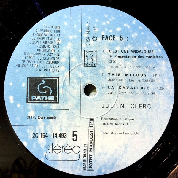 Julien Clerc - Julien Clerc (Enregistrement Public 1977) (3xVinyl, LP, Album) Very Good (VG) / Very Good (VG)