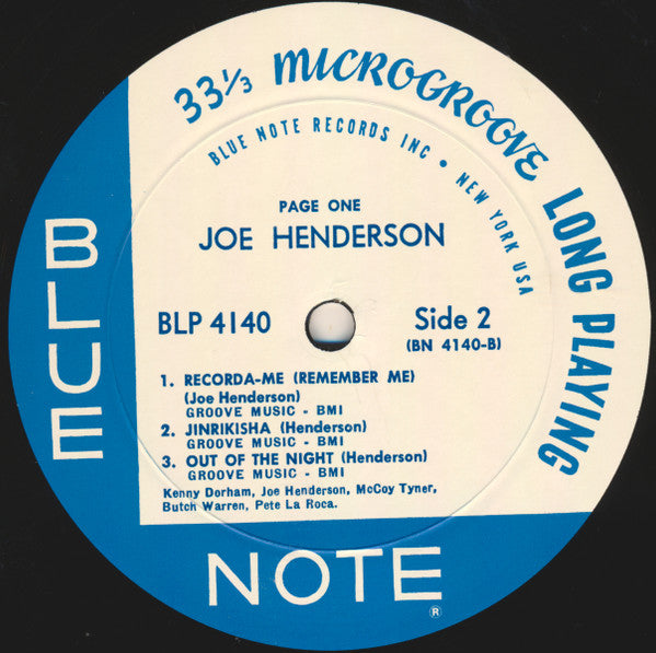Joe Henderson - Page One (Vinyl, LP, Album, Limited Edition, Reissue, Mono) Very Good Plus (VG+) / Near Mint (NM or M-)