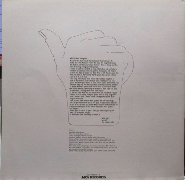 Jerry Jeff Walker - A Man Must Carry On (2xVinyl, LP, Album, Promo) Very Good Plus (VG+) / Very Good (VG)