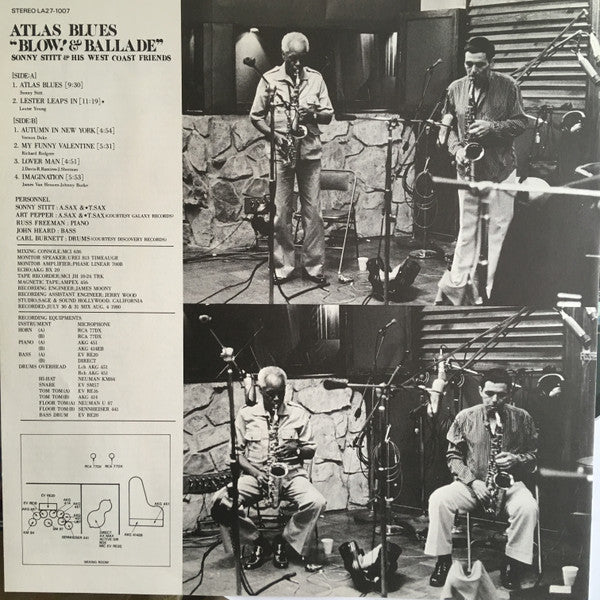 Sonny Stitt & His West Coast Friends - Atlas Blues "Blow! & Ballade" (Vinyl, LP, Album) Very Good Plus (VG+) / Very Good (VG)