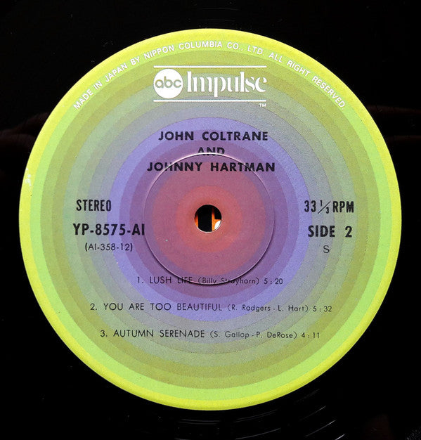 John Coltrane - John Coltrane And Johnny Hartman (Vinyl, LP, Album, Reissue, Stereo) Very Good (VG) / Very Good Plus (VG+)