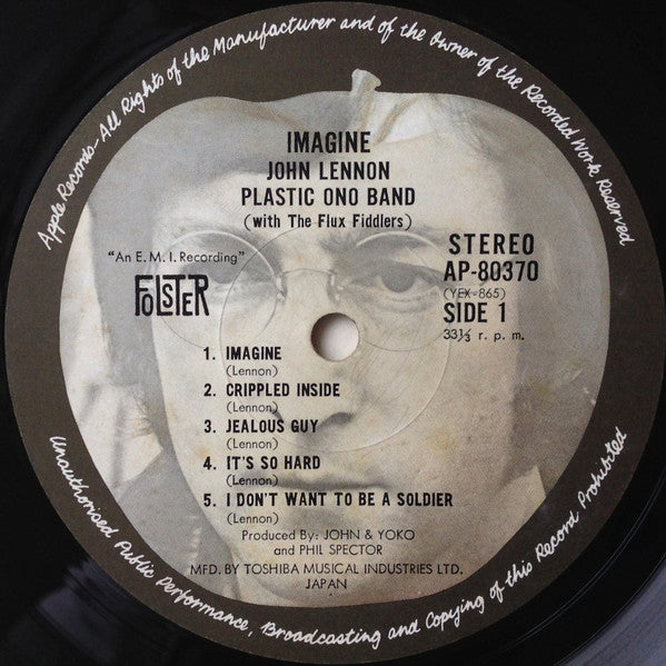 John Lennon - Imagine = イマジン (Vinyl, LP, Album, Stereo)