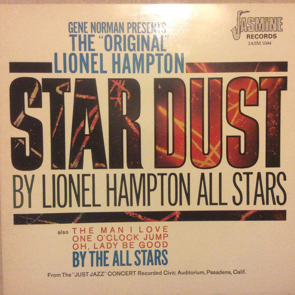 Lionel Hampton All Stars - The “Original” Lionel Hampton Stardust (Vinyl, LP, Reissue) Very Good Plus (VG+) / Very Good (VG)