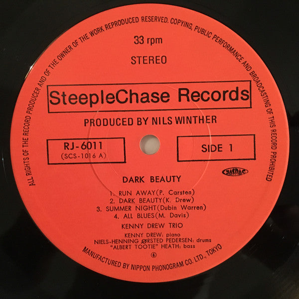 The Kenny Drew Trio - Dark Beauty (Vinyl, LP, Album, Stereo)