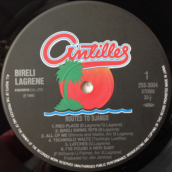 Biréli Lagrène - Routes To Django (Vinyl, LP, Album, Stereo) Near Mint (NM or M-) / Very Good Plus (VG+)