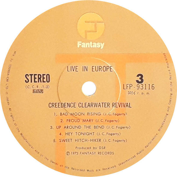 Creedence Clearwater Revival - Live In Europe (Vinyl, LP, Album, St...